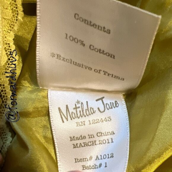 Matilda Jane “You & Me” Yellow Dress – Size M - Picture 12 of 13